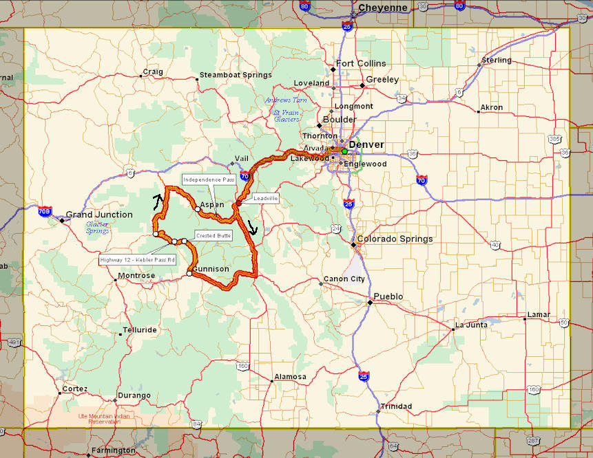 Map of Colorado
