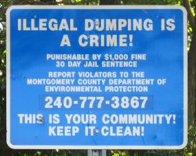 Sign: Illegal Dumping